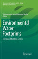 Book cover of: Environmental Water Footprints. By: Subramanian Senthilkannan Muthu