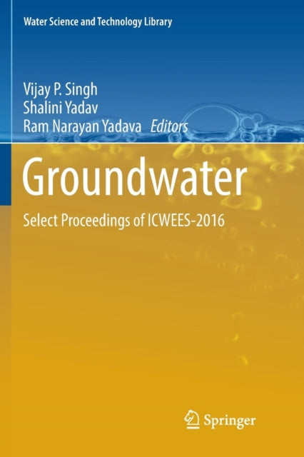 Book cover of: Groundwater. By: Vijay P Singh