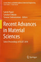 Book cover of: Recent Advances in Material Sciences. By: Satish Pujari