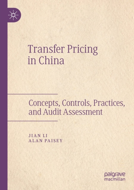 Book cover of: Transfer Pricing in China. By: Jian Li