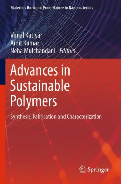 Book cover of: Advances in Sustainable Polymers. By: Vimal Katiyar