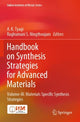 Book cover of: Handbook on Synthesis Strategies for Advanced Materials. By: A. K. Tyagi