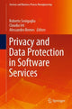 Book cover of: Privacy and Data Protection in Software Services. By: Roberto Senigaglia