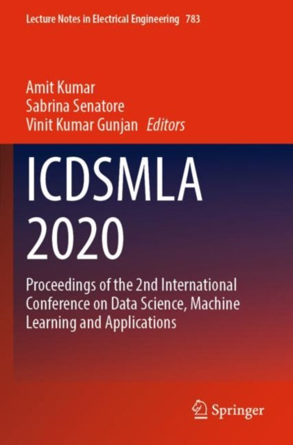 Book cover of: ICDSMLA 2020. By: Amit Kumar