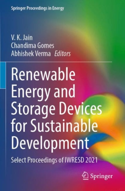Book cover of: Renewable Energy and Storage Devices for Sustainable Development. By: V. K. Jain