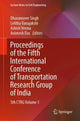 Book cover of: Proceedings of the Fifth International Conference of Transportation Research Group of India. By: Dharamveer Singh