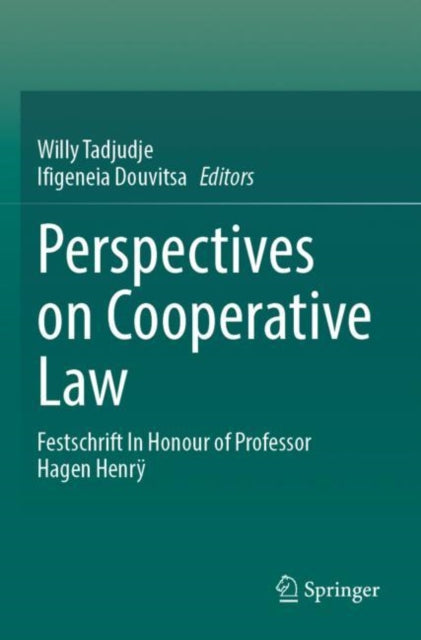 Book cover of: Perspectives on Cooperative Law. By: Willy Tadjudje