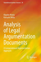 Book cover of: Analysis of Legal Argumentation Documents. By: Hayato Hirata