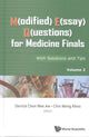 Book cover of: M(odified) E(ssay) Q(uestions) For Medicine Finals: With Solutions And Tips, Volume 2. By: Derrick Chen Wee Aw