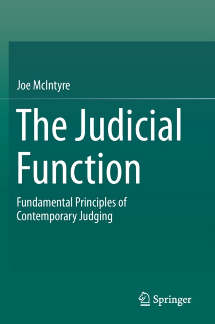 Book cover of: Judicial Function. By: Joe McIntyre