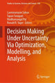 Book cover of: Decision Making Under Uncertainty Via Optimization, Modelling, and Analysis. By: Laxminarayan Sahoo