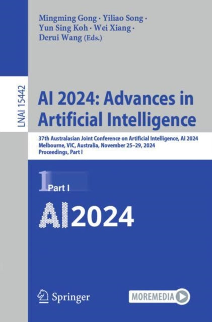 Book cover of: AI 2024: Advances in Artificial Intelligence. By: Mingming Gong