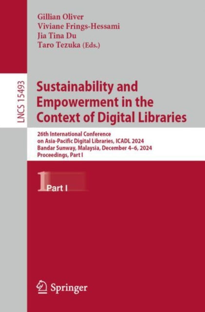 Book cover of: Sustainability and Empowerment in the Context of Digital Libraries