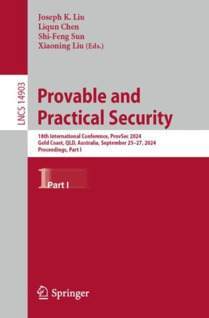 Book cover of: Provable and Practical Security
