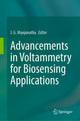 Book cover of: Advancements in Voltammetry for Biosensing Applications. By: J. G. Manjunatha