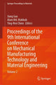 Book cover of: Proceedings of the 9th International Conference on Mechanical Manufacturing Technology and Material Engineering