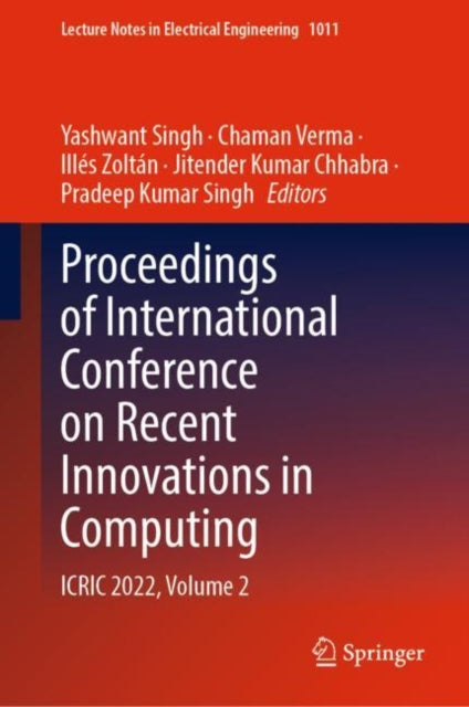 Proceedings of International Conference on Recent Innovations in Computing