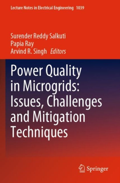 Book cover of: Power Quality in Microgrids: Issues, Challenges and Mitigation Techniques. By: Surender Reddy Salkuti