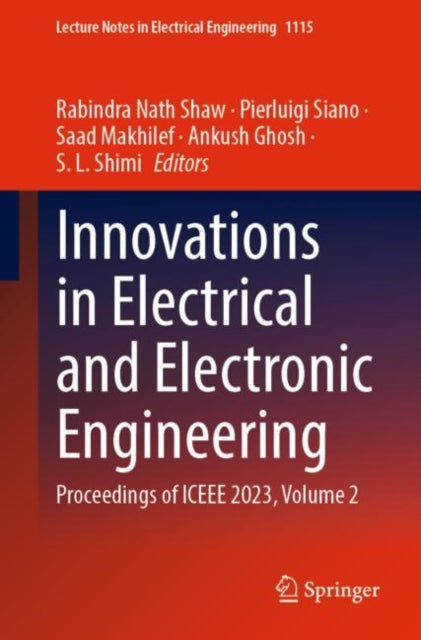 Book cover of: Innovations in Electrical and Electronic Engineering. By: Rabindra Nath Shaw