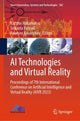 Book cover of: AI Technologies and Virtual Reality. By: Kazumi Nakamatsu