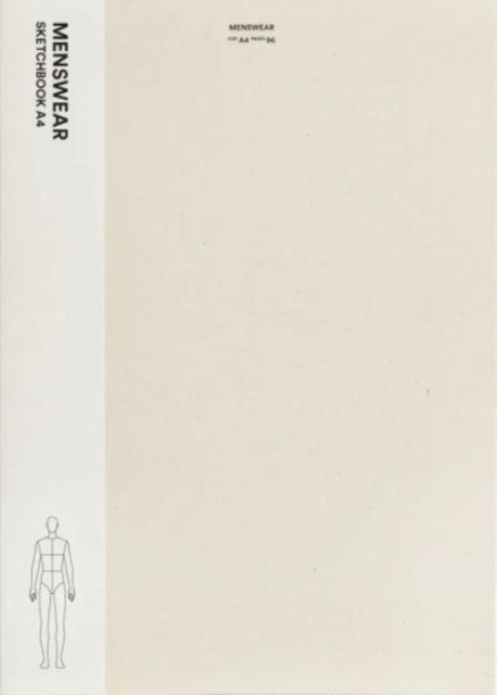 Book cover of: Fashionary Menswear Sketchbook A4. By: Fashionary