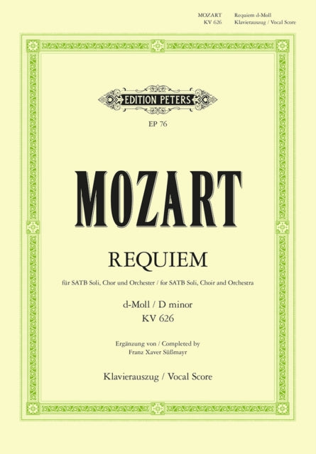 Book cover of: Requiem K626