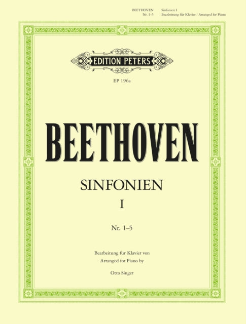 Book cover of: Symphonies Vol. 1, Nos. 1-5 arranged for piano