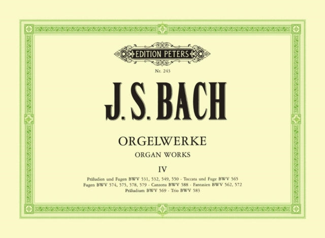 Book cover of: Complete Organ Works Vol.4