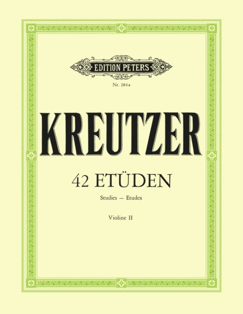 Book cover of: 42 Etudes (2nd Violin Accompanying Part)