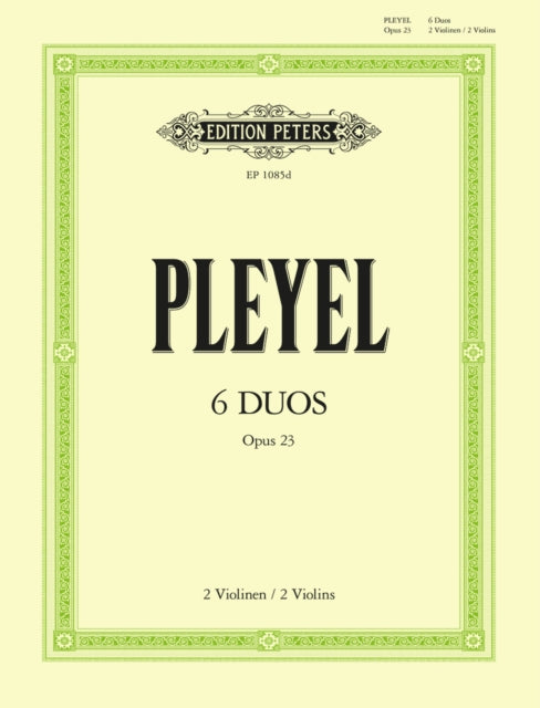 Book cover of: 6 Duos, Op. 23