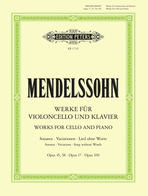 Book cover of: Works for Cello and Piano