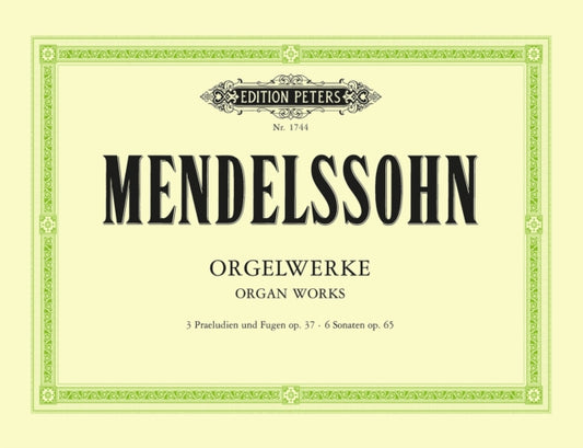 Book cover of: Organ Works Op.37. By: Felix Mendelssohn