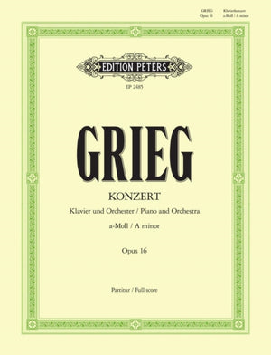 Piano Concerto in A minor Op. 16 Full Score