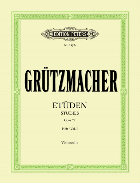 Book cover of: 12 Studies for Beginners Op.72. Vol.1