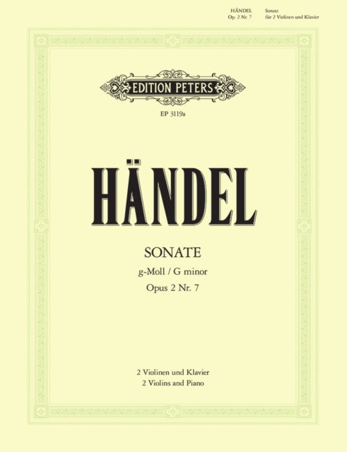 Book cover of: Trio Sonata in G minor Op.2 No. 7