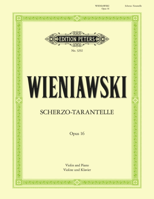 Book cover of: Scherzo-Tarantelle Op. 16
