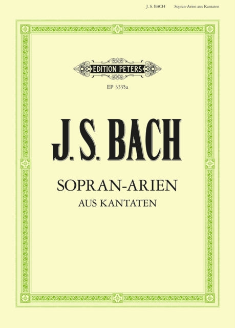 Book cover of: 15 Soprano Arias from Cantatas