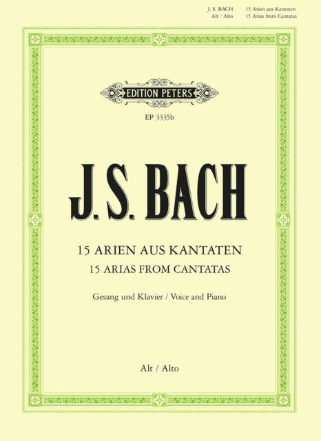 15 Contralto Arias from Cantatas