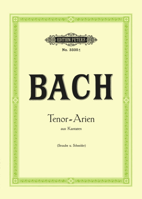 Book cover of: 15 Tenor Arias from Cantatas