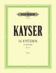 Book cover of: 36 Studies Op. 20 for Violin. By: KAYSER