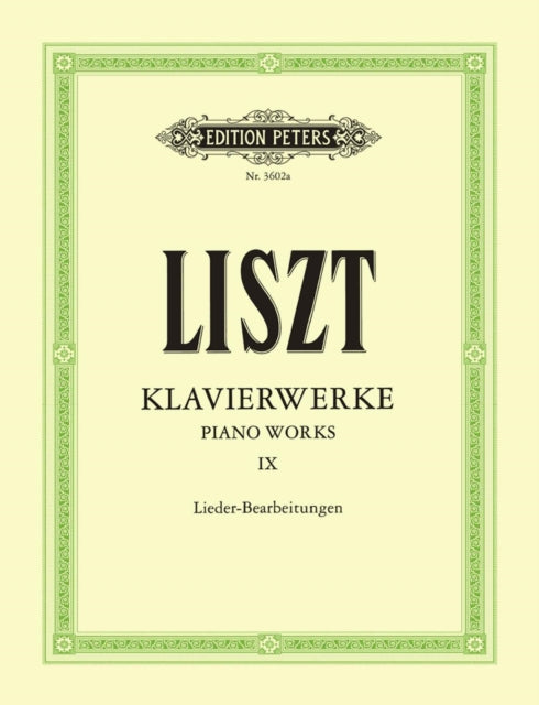 Book cover of: Piano Works Vol. 9