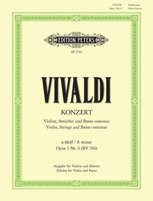 Violin Concerto in A minor Op.3 No. 6 RV 356