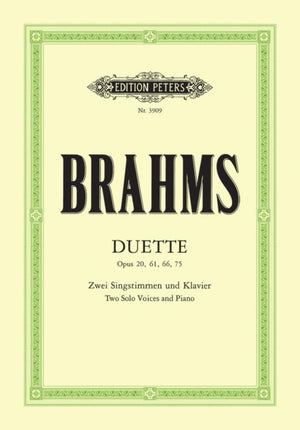 Duette fur Sopran, Alt und Klavier