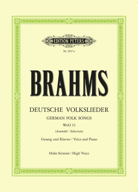 Book cover of: 20 German Folk Songs / 20 Deutschen Volksliedern