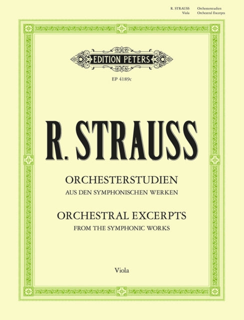 Book cover of: Orchestral Studies for Viola