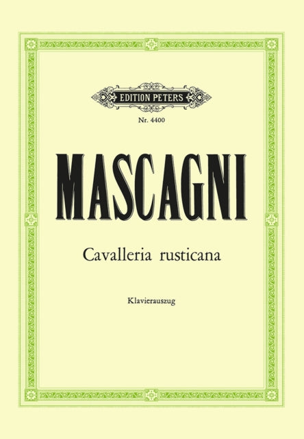 Book cover of: Cavalleria Rusticana