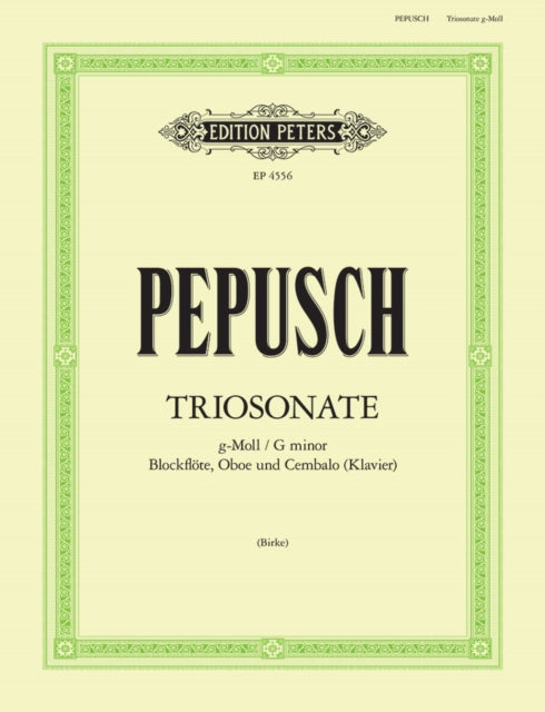 Book cover of: Trio Sonata in G min