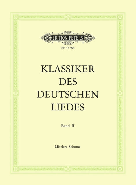 Book cover of: Classics of the German Lied