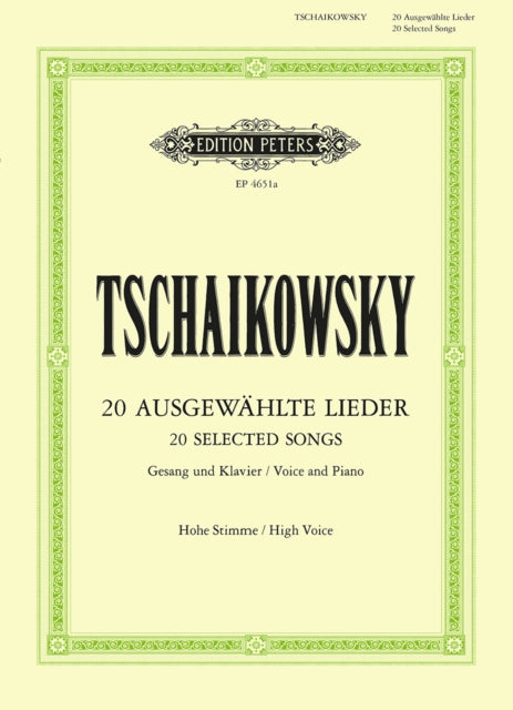 Book cover of: 20 Lieder