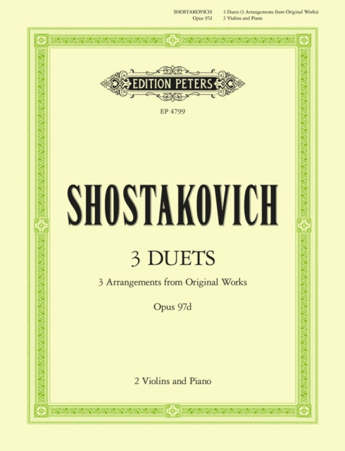 Book cover of: 3 Duets